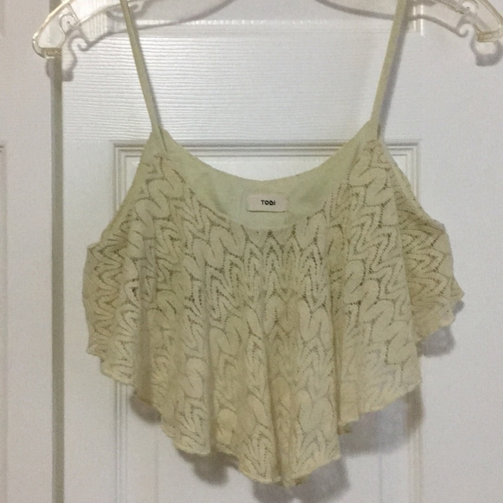 TOBI Lace crop top